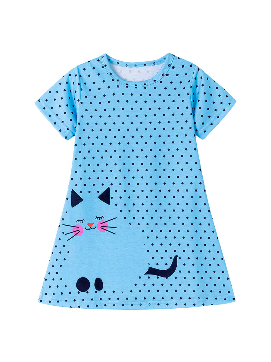 Cute Kids' Dress, Girls' Summer Clothes, Short-sleeve Girls' Princess Dress, Kids' Dress Wholesale