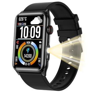 Cross-border new smart watch G50 flashlight outdoor multi-exercise heart rate blood oxygen health monitoring Bluetooth call