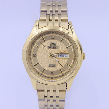 Stainless Steel Men's Quartz Watch Original 2035 Movement Waterproof Watch Middle-Aged Large Dial Fashion Wristwatch Wholesale