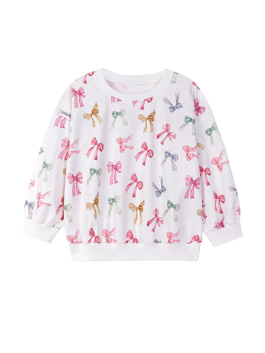 Girls' Cute Bow Hoodie Wholesale, Autumn Baby Top