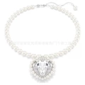 Love big pearl roman white gold necklace