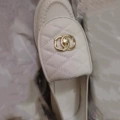 White with Gold Buckle