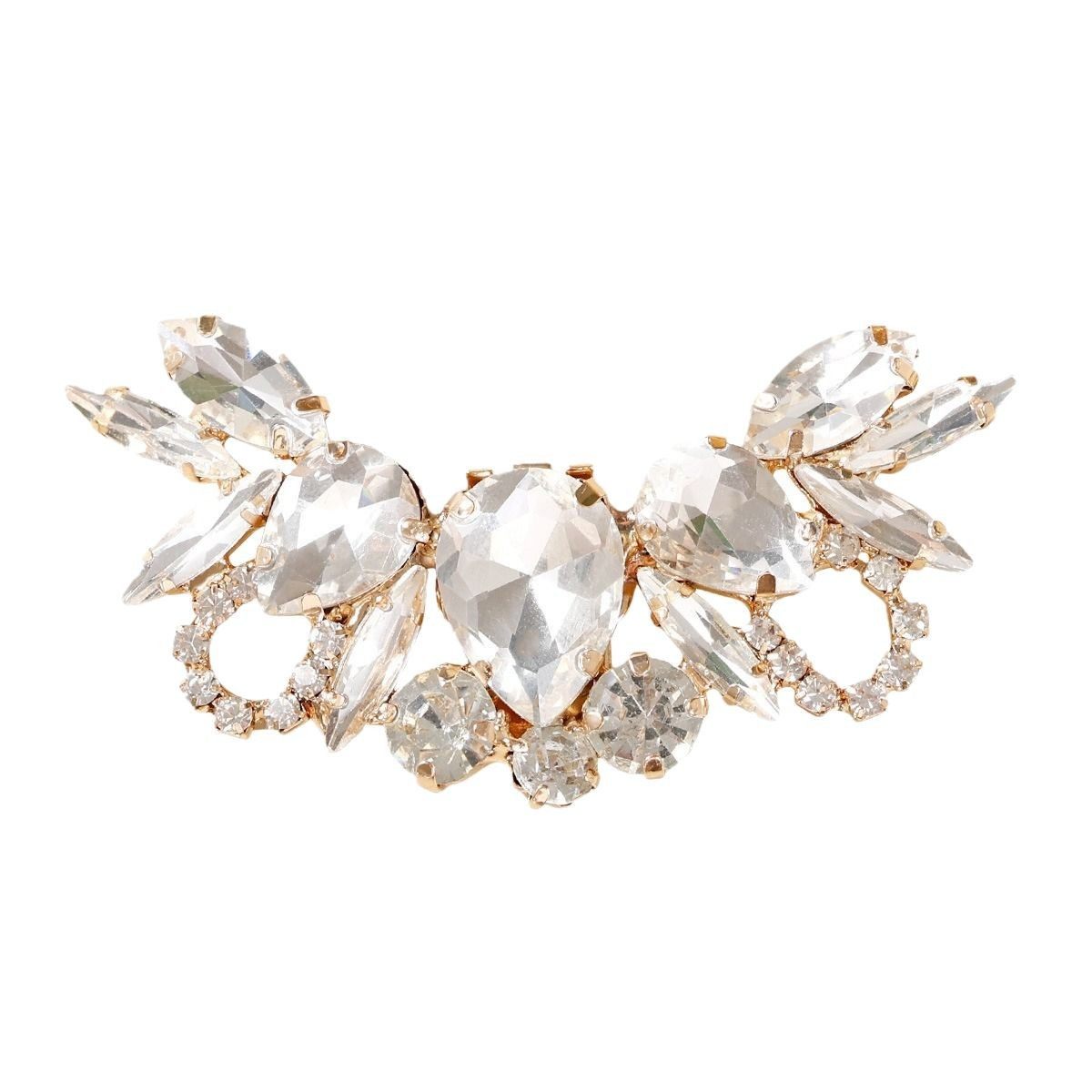 High Heels Women's Accessories Shoe Holder Shoe Buckle Rhinestone Temperament Socialite Fairy French Style Mori Style Wedding Shoes Single Shoes Decorative Buckle