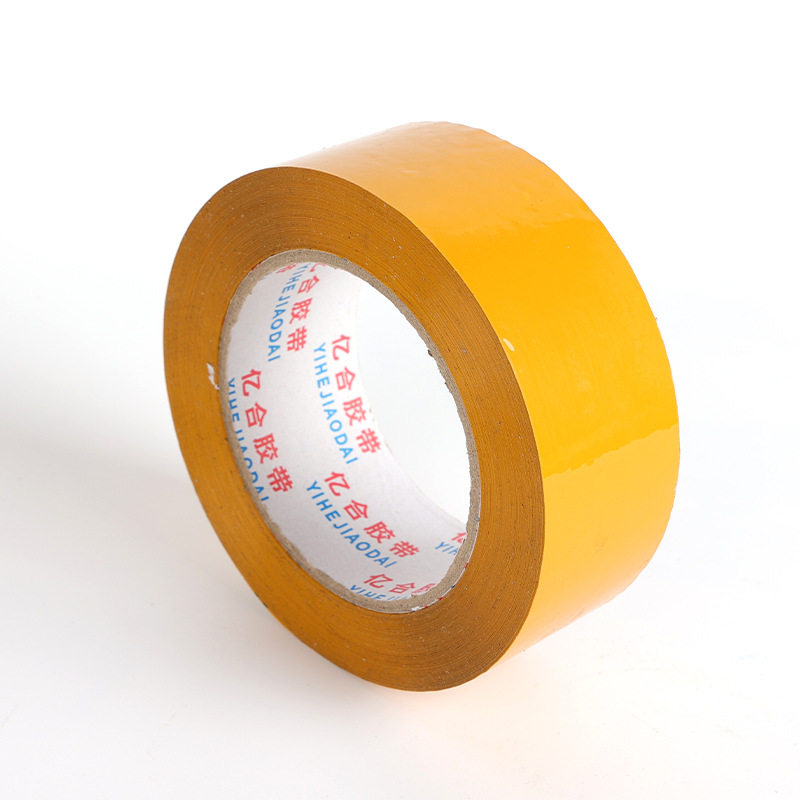 Wholesale Transparent Tape for Packaging, E-Commerce Express Logistics Tape, Whole Box of Wide Tape, Large Roll Sealing Yellow Tape