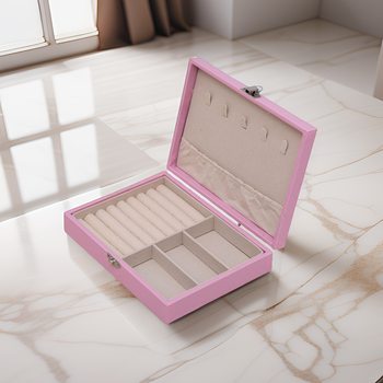 Large capacity jewelry storage box earrings necklace bracelet jewelry box high-grade exquisite ring jewelry finishing box