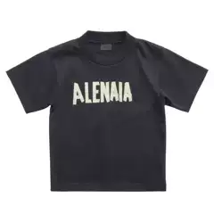 Tape Letters Kidsren's Short-Sleeved T-Shirt Summer Clothing 2025 New Medium and Large Kidsren's Trendy Brand Kidsren's Clothing Summer Loose Half-Sleeved T-Shirt