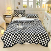 Double-sided milk velvet flannel multifunctional printed blanket shawl blanket lunch break blanket wholesale foreign trade cross-border gifts