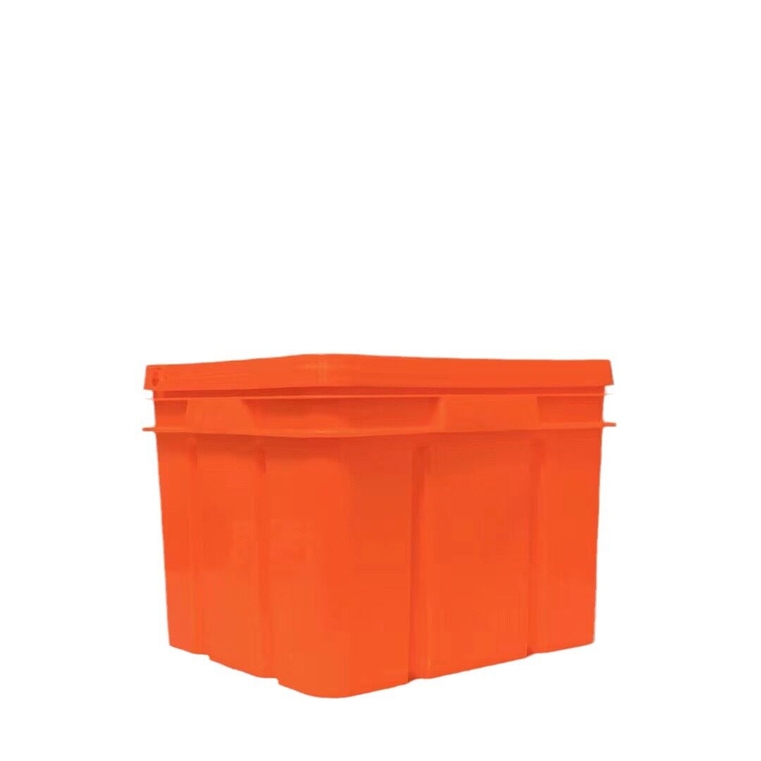 Factory Direct Sales 30-Liter Square Frame Shelf Turnover Box Thickened Plastic Industrial Storage Box Logistics