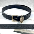 Gold [15 black crosses - thickened roller] crow ch holy sword heart belt