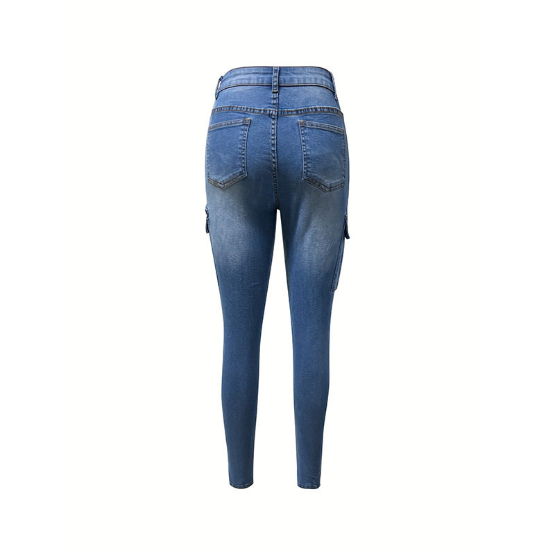 Womens Stretchy Skinny Jeans Versatile Design Comfortable Fit Trendy Style Perfect for Casual Wear Wholesale