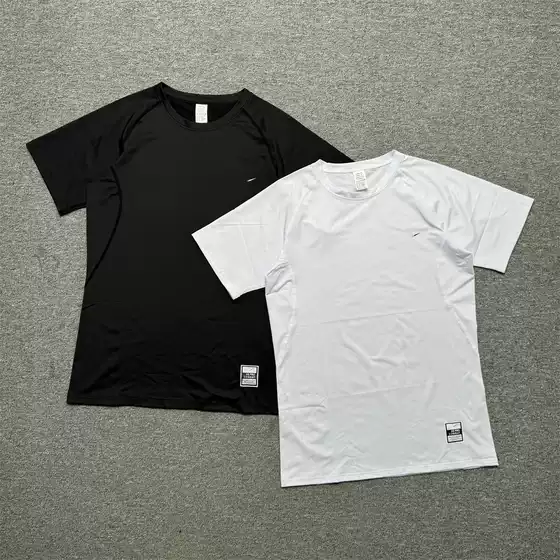 American Style Fitness Clothes Short-sleeved Men's Quick-drying Training T-shirt Basketball Running Tight Clothes High Elastic Base Compression Top