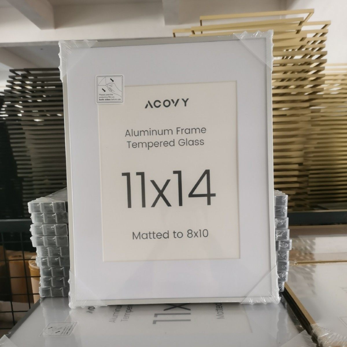 Cross-Border Amazon Metal Photo Frame Narrow Border Picture Frame Gold 11*14 Wall-Mounted 8*10 Tabletop 12*18 Hanging Black