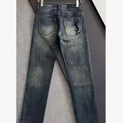 2026 Spring and Summer New Trendy Versatile Stretch Men's Fashion Washed Retro Slim Straight High-End Jeans