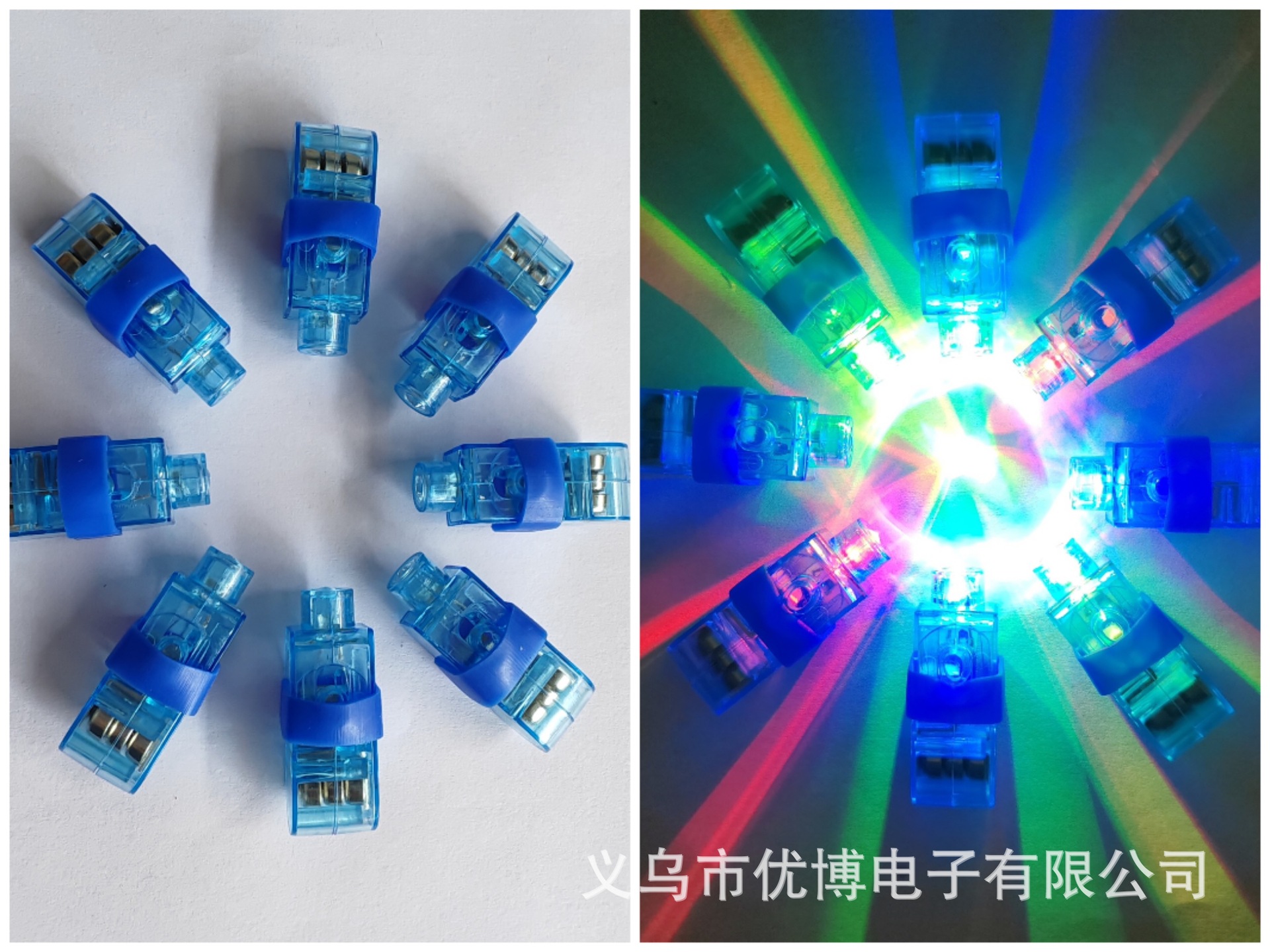 厂家直销LED闪光手指灯冰雕刺身灯夜航灯助威道具发光玩具批发