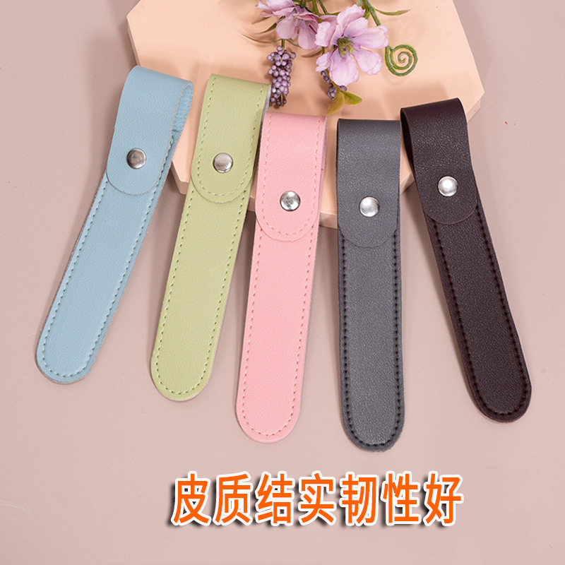 Thickened leather steel push steel needle protective cover in stock wholesale scissors protective cover new nail tools golden feather jacket