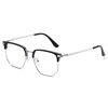 Ultra-light half-frame gentle glasses men's myopia can match the degree of handsome super-large frame eyes frame big face thin