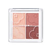 Judydoll Orange Cloud Soft Four-Color Eyeshadow Palette Milk Tea Color Earth Pearlescent Matte Eyeshadow Earth Color
