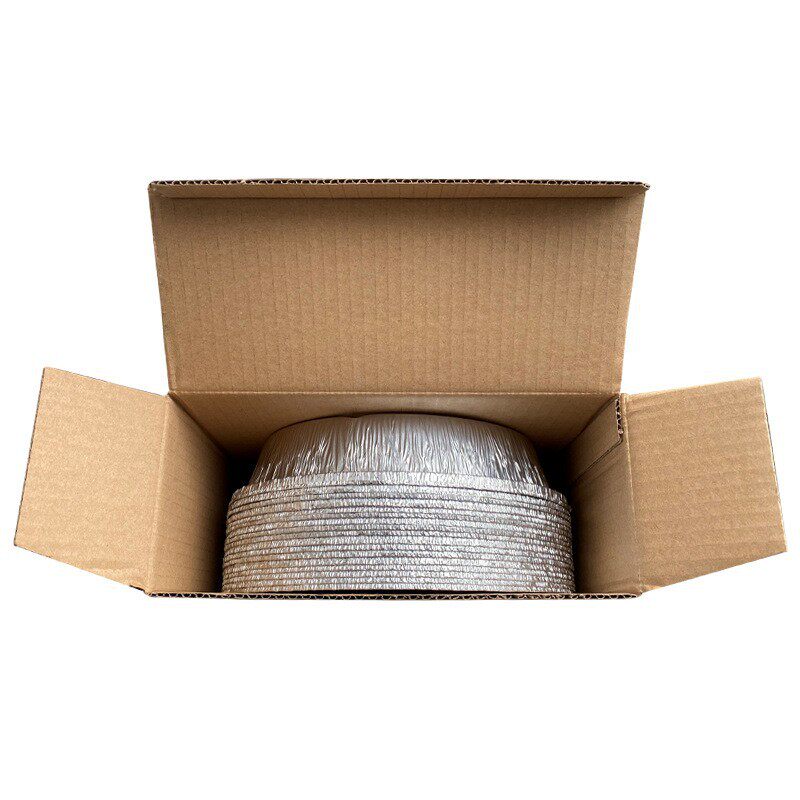 Food Grade Air Fryer Special Paper Plate Household Wholesale Disposable Commercial Aluminum Foil Baking Barbecue Tin Foil Bowl