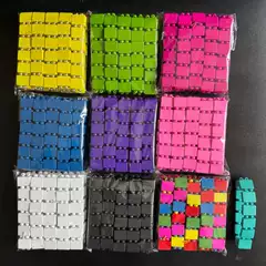 Cross-Border E-Commerce Factory Supply Source: European and American Handmade Beaded Bracelets, Wooden Bead Elastic Bracelets, Available in Multiple Colors