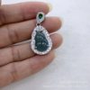 Manufacturer Wholesale A-Grade Hazardous Jade Blue Water Gourd Pendant 925 Silver Inlaid Pendant Necklace Live Supply Wholesale