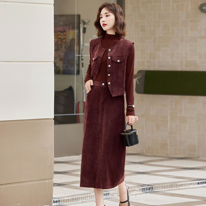 (Mới) Mã L3633 Giá 2070K: Đồ Bộ Nữ Wotdyi Cả Bộ 3 Món Hàng Mùa Xuân Thu Đông Thời Trang Nữ Đồ Công Sở Chất Liệu G05 Sản Phẩm Mới, (Miễn Phí Vận Chuyển Toàn Quốc).