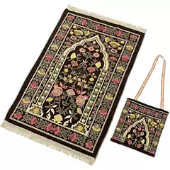 Backpack Ethnic Persian Carpet Living Room 007 Flower Blanket New Flower Bag Blanket Cross Border Temu