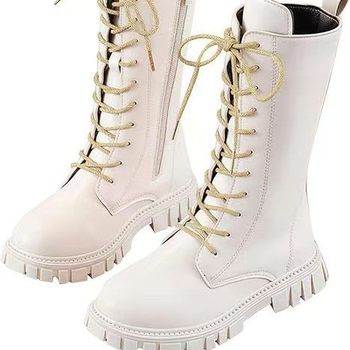 Amazon's Hottest Girls' Boots Korean Style British Style Martin Boots Winter Little Girl's High Boots Princess Boots
