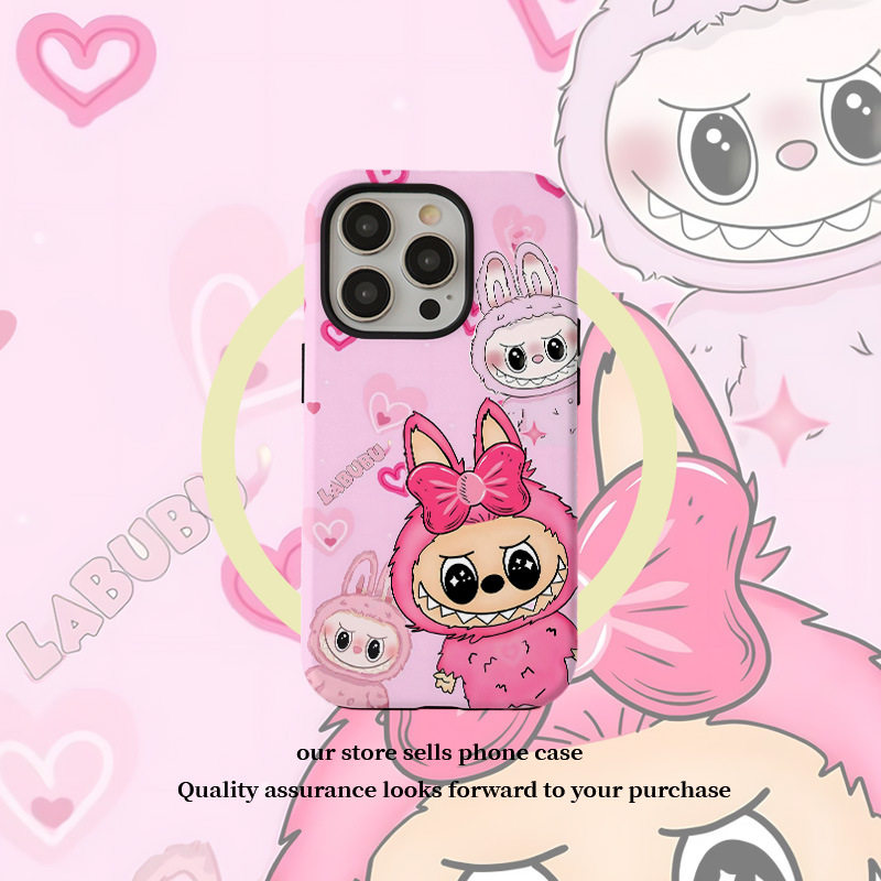 Cartoon Smiling Face Magnetic Film Two-In-One Suitable for Apple 16/17 Promax Mobile Phone Case 15/14 Protective Cover 13