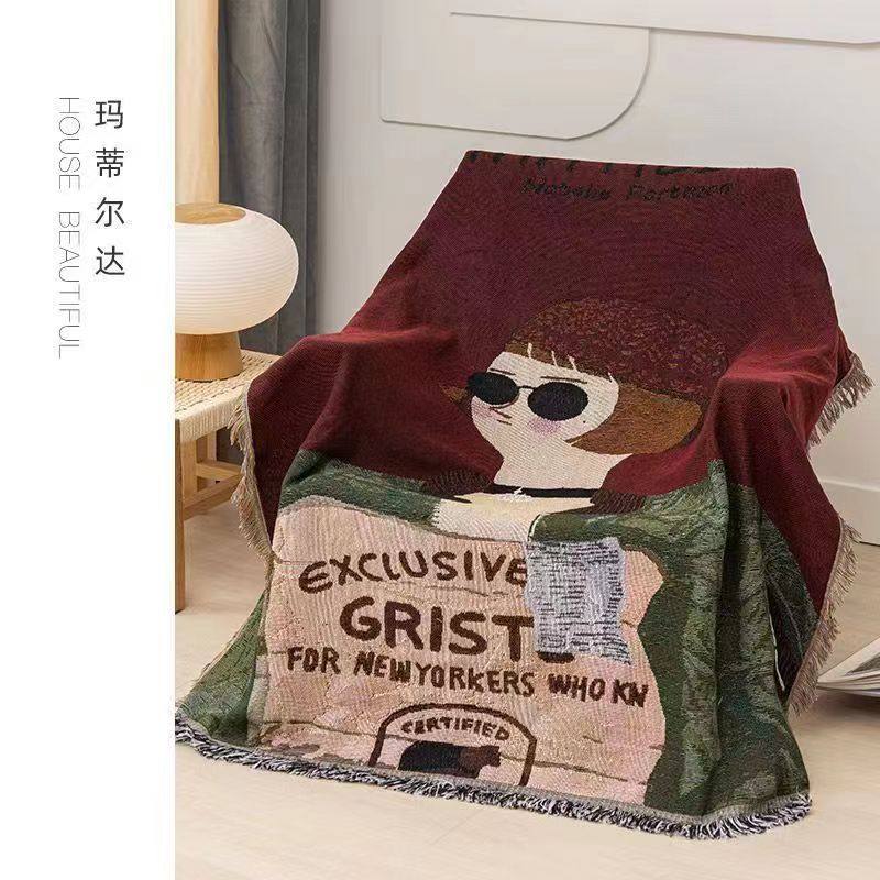 Spot American Style Sofa Cover Cloth All-inclusive Cover Towel Four Seasons Universal Thread Blanket Sofa Cushion Non-slip Dustproof Seat Cushion Cover Towel