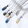 Healing Style Openable Titanium Steel Capsule Pill Necklace ins Trendy People Street Stainless Steel Pendant Hip Hop Accessories