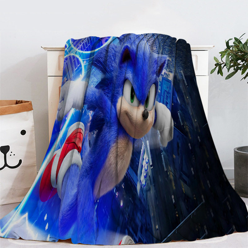 Cross-border supersonic mouse SONIC SONIC Anime blanket SONIC blanket children's blanket air conditioning quilt
