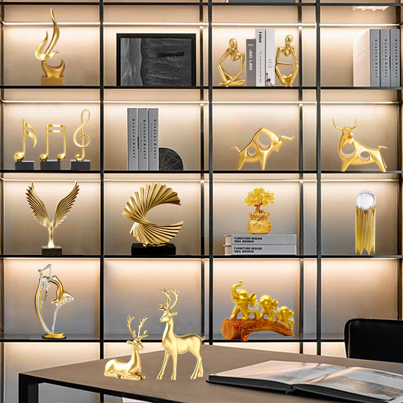 新中式高档酒柜装饰品餐边柜摆件客厅创意家居饰品室内软装装饰