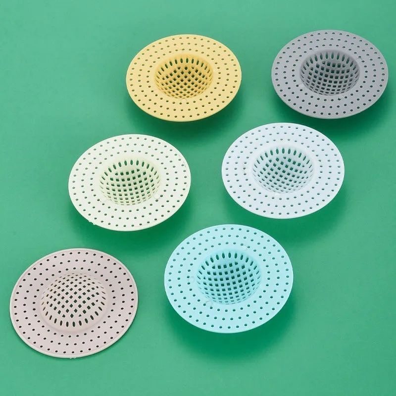 Floor drain mesh food grade plastic round water drain cover universal bathroom sink kitchen sink filter net