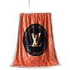 Printed lamb velvet blanket thick winter thickened taffeta sofa blanket office nap shawl small blanket