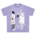 Washed purple short sleeves