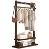 Clothes Rack, Floor-Standing Bedroom Coat Rack, Simple and Modern Movable Clothes Drying Rack, Guesthouse Coat Rack, Tea Room Rack