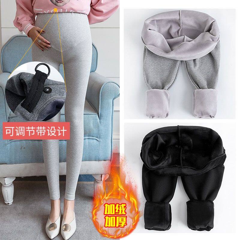 Maternity Autumn and Winter Clothing Set, Fashionable Maternity Clothing, New Velvet Thickeneded Loose Maternity Dress, Sweatshirt, Versatile