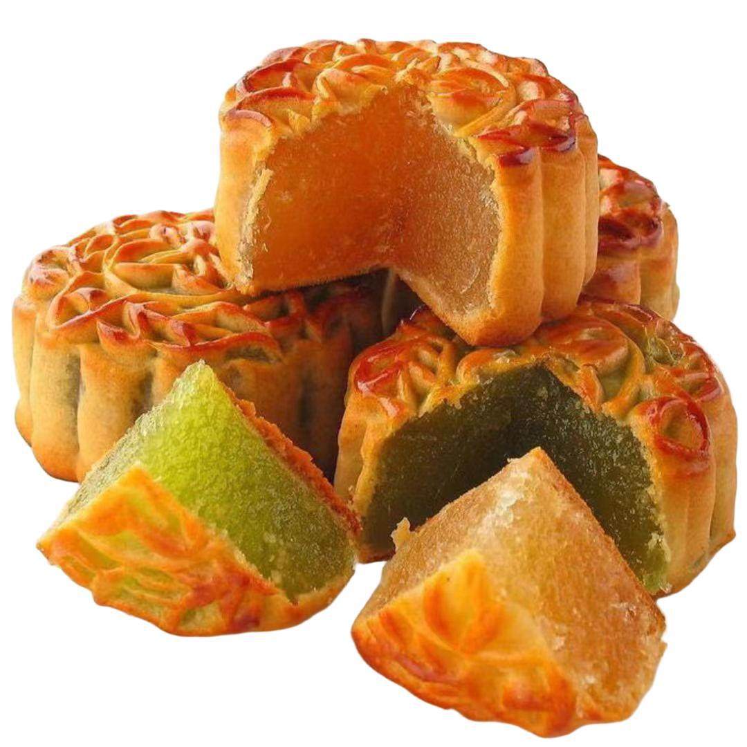 [Hot Sale] Multi-Flavor Small Mooncakes, Five-Nut Cantonese-Style Strawberry Pineapple Individually Packaged Fruit Small Mooncakes