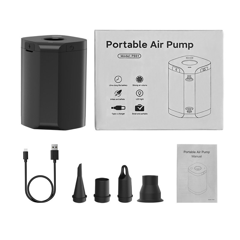 Woxin outdoor camping electric air pump air cushion bed swimming ring inflatable bed wireless pump charging and pumping integrated