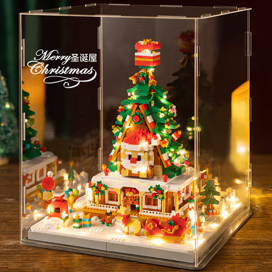 Compatible with Lego Santa Toy Children's Educational Assembled Christmas Tree Christmas Gifts for Boys and Girls