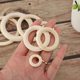 Wholesale in stock multi-size log color wood ring quality handicraft first diy jewelry accessories curtain molars