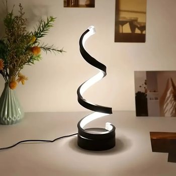 Cross-Border E-Commerce Specializes in Modern Spiral Table Lamps, Simple Adjustable Led Table Lamps, USB Powered Table Lamps for Eye Protection