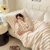 High Weight Rabbit Plush Blanket Winter Multifunctional Milk Fleece Flannel Beibei Fleece Blanket Sofa Nap Blanket Batch