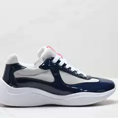 Foreign Trade European Station P Brand America's Cup Men's Shoes Mesh Breathable Sports Casual Patent Leather Versatile Sneakers