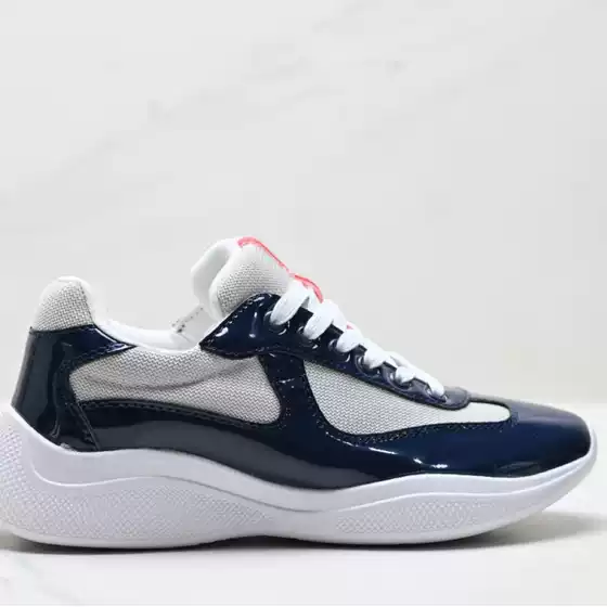 Foreign Trade European Station P Brand America's Cup Men's Shoes Mesh Breathable Sports Casual Patent Leather Versatile Sneakers