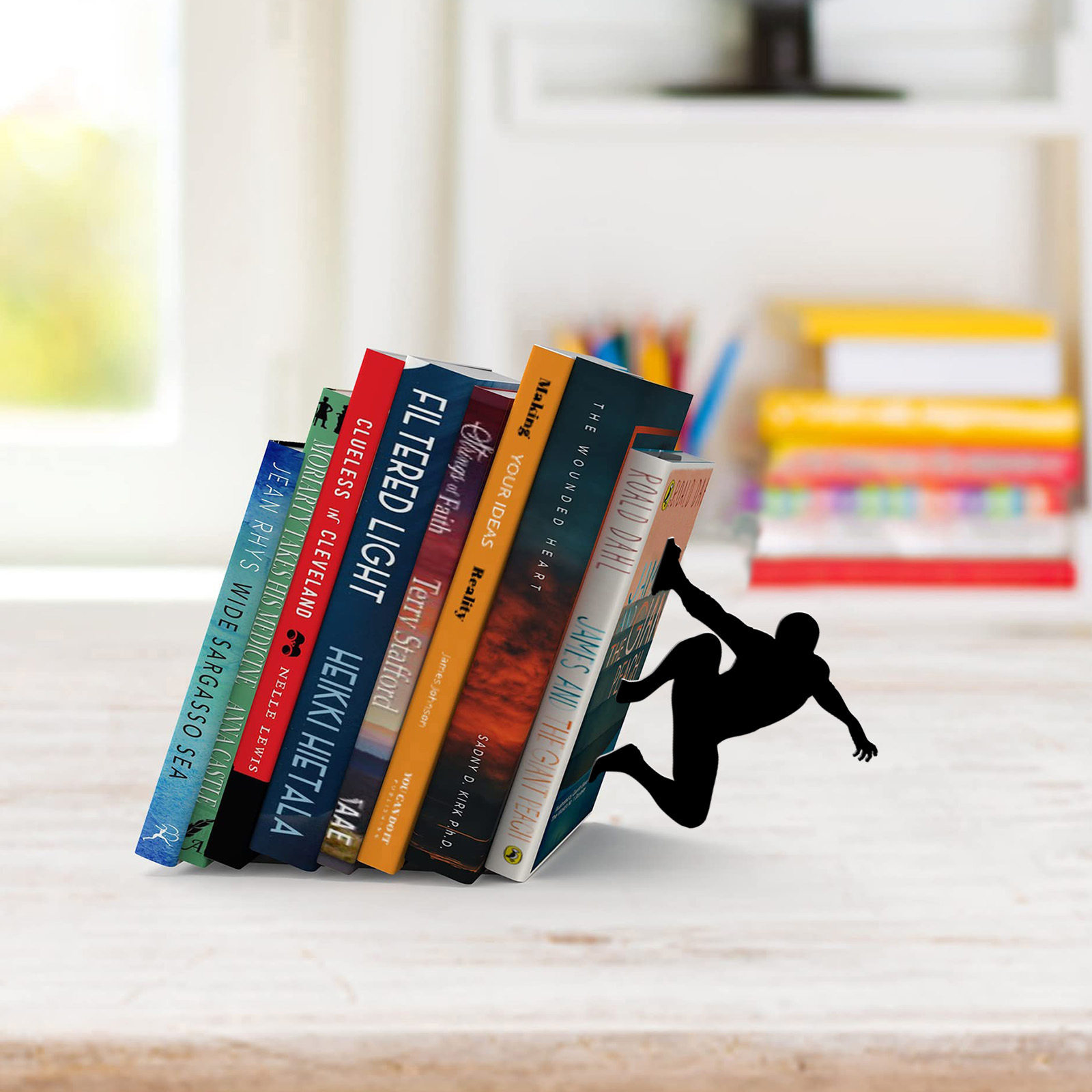 Cross-Border Creative Climber Bookend Simple Fashion Book Clip Crafts Home Study Bookshelf Storage Decorative Ornaments