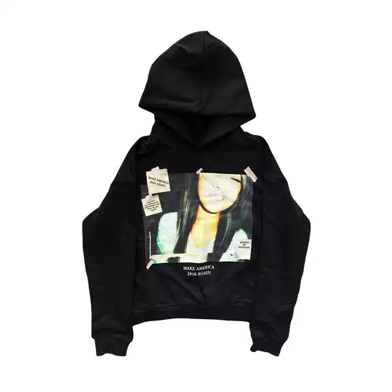 Foreign Trade European and American 2025 New Autumn and Winter Warm Y2K Letter Character Printed Sweatshirt Loose Casual Sports Top