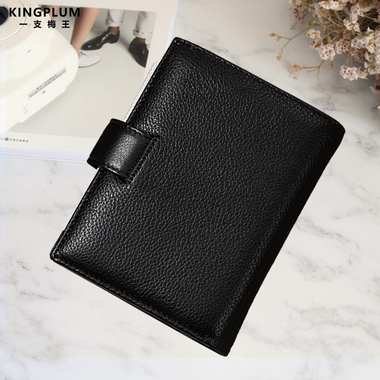 Портмоне Wallet Men's First Layer Genuine Leather Leather Pattern Russian Multifunctional Short Passport Bag