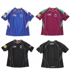 Cross-Border American-Style Supfw25 Week1Pingscr Jes Embroidered Patch Short-Sleeve Soccer Jersey Unisex Trendy