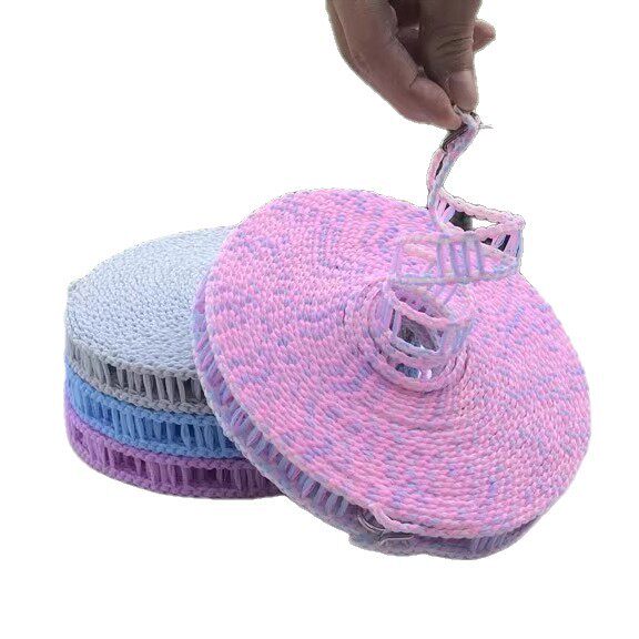 Clothesline Indoor and Outdoor Punch-Free Bold and Widened Windproof and Non-Slip Clothesline Hanging Quilt Tool